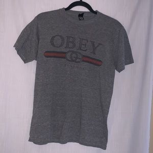 Men’s OBEY soft T-shirt | Gray | Medium
